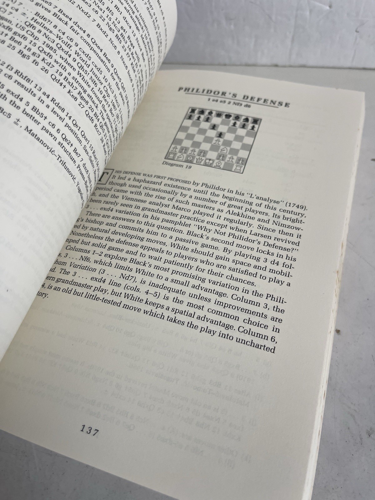 Modern Chess Openings by Nick Defirmian 1990 Trade Paperback 13th Edition
