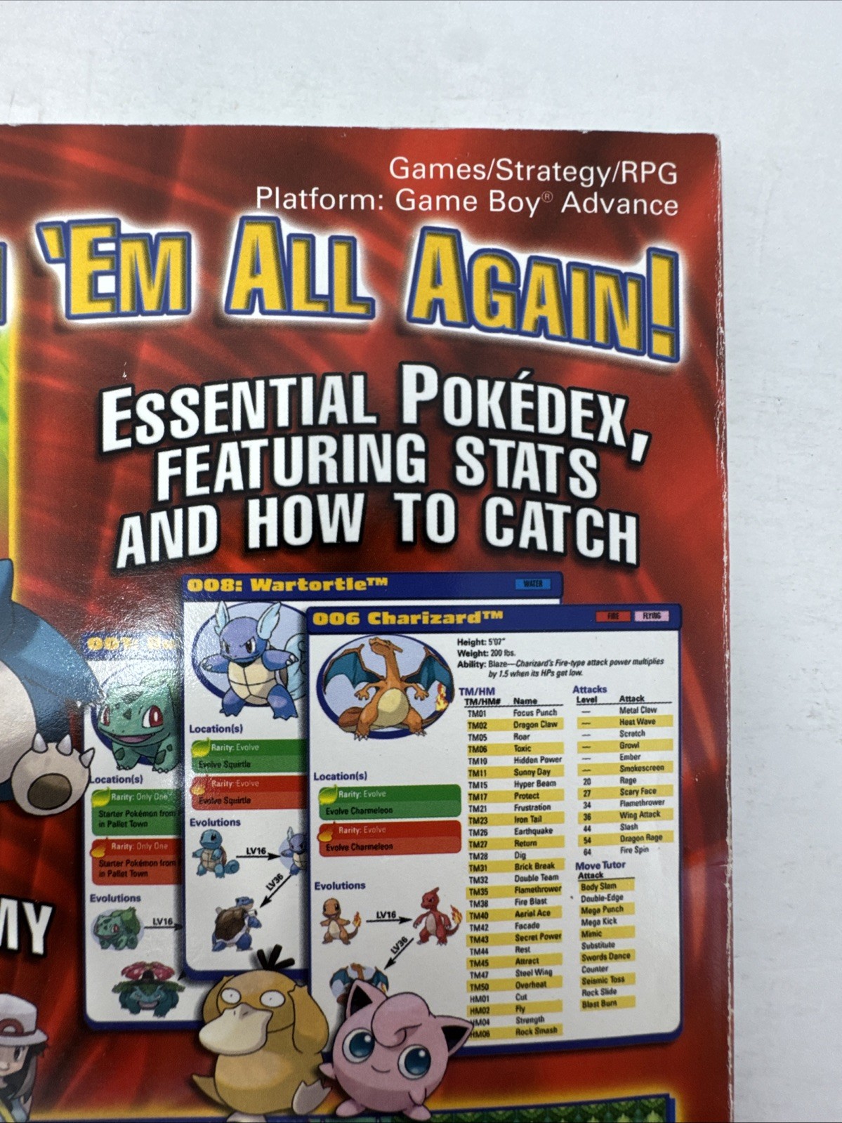 POKEMON LEAF GREEN AND FIRE RED PRIMA STRATEGY GUIDE BOOK *USED* RARE