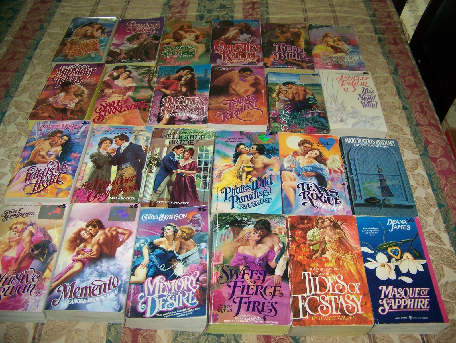 Zebra Historical Romance Paper Back Book Exciting Lot 24Mixed Authors Love Drama