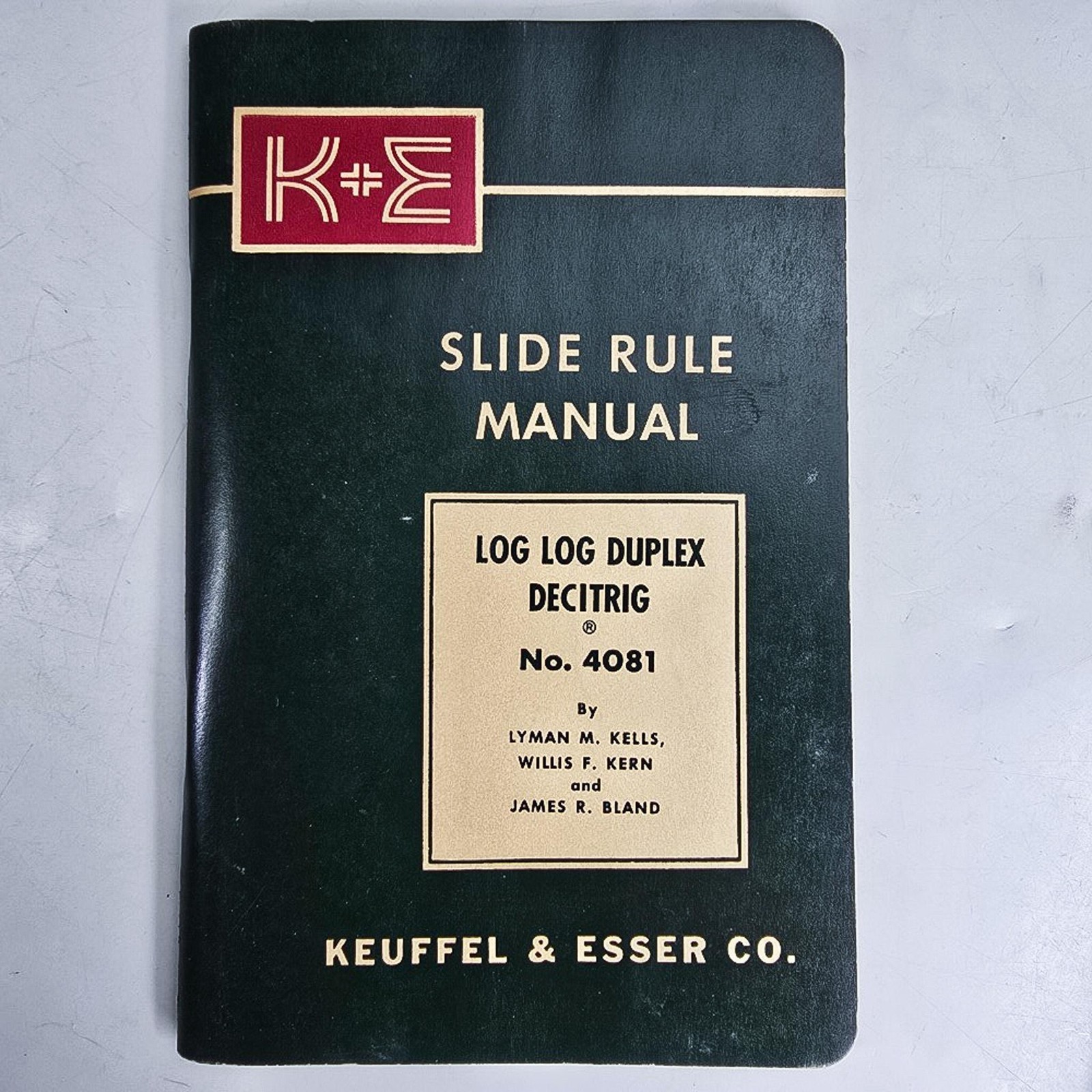 Log Log Duplex Decitrig Slide Rule Manual No. 4081 Keuffel & Esser 1955 Vtg MCM