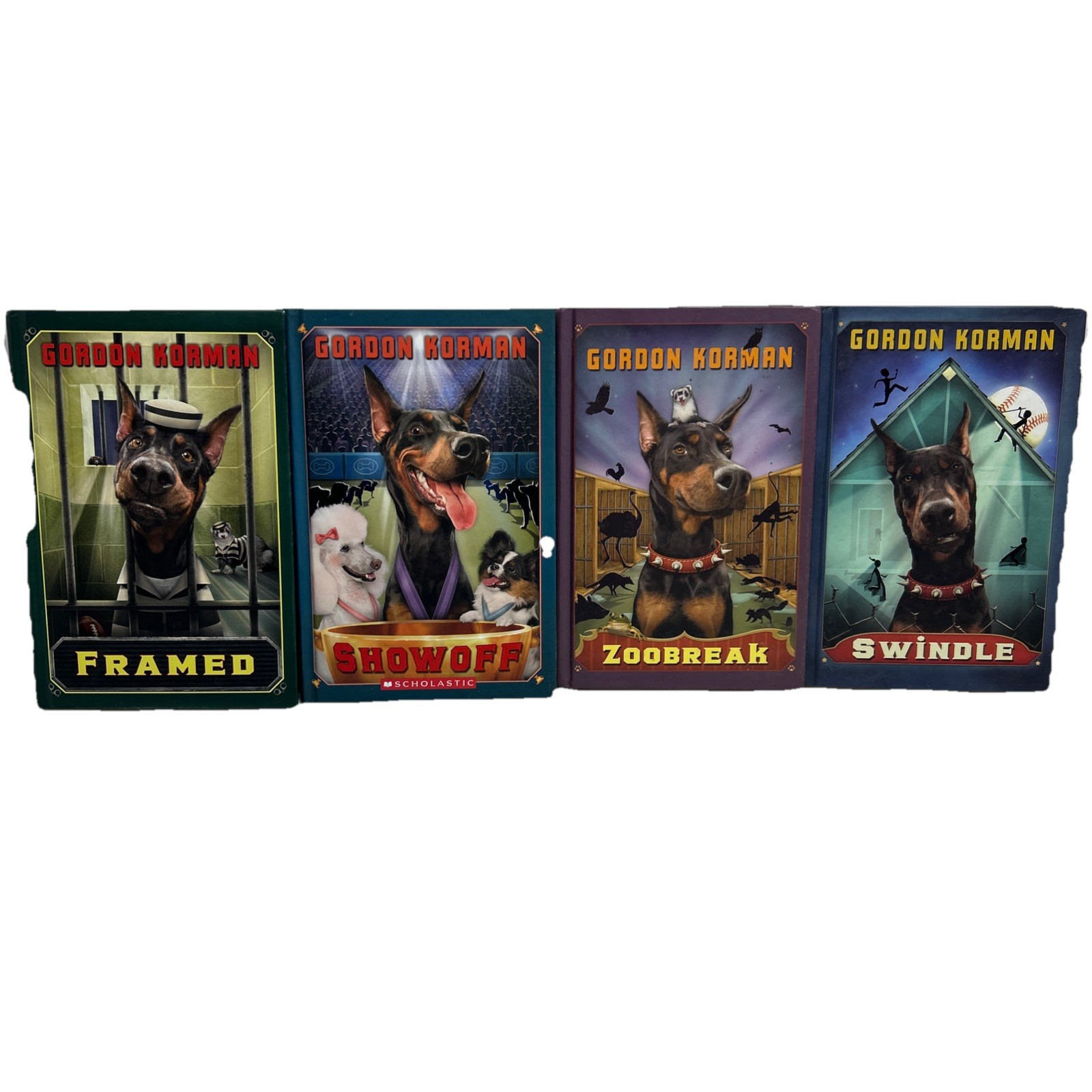 Gordon Norman Books – Framed – Showoff – Zoobreak – Swindle