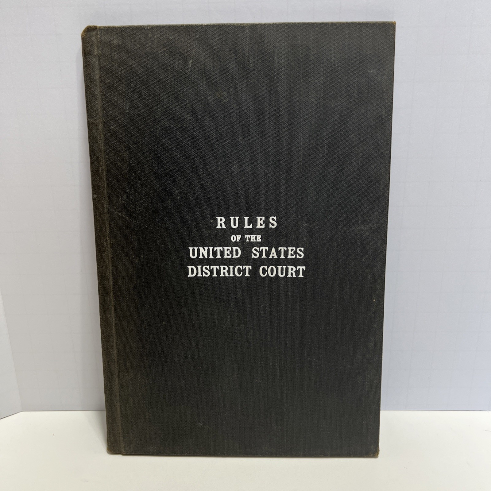 Antique Law Book: Rules of the of the United States District of South Dakota1914