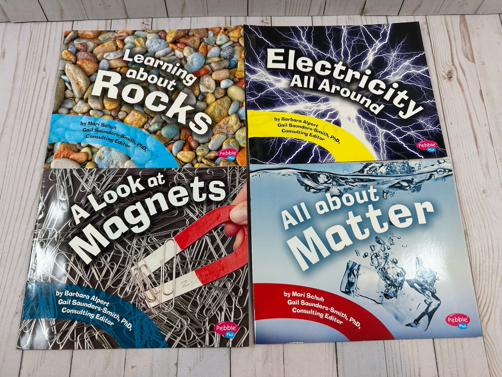 Learning about Rocks, Electricity, Magnets, Matter, Lot Of Four Books