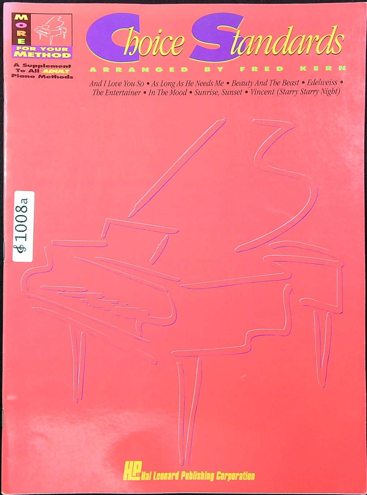 Choice Standards Music Book PVG Arranged Fred Kern Hal Leonard Vintage 1008a