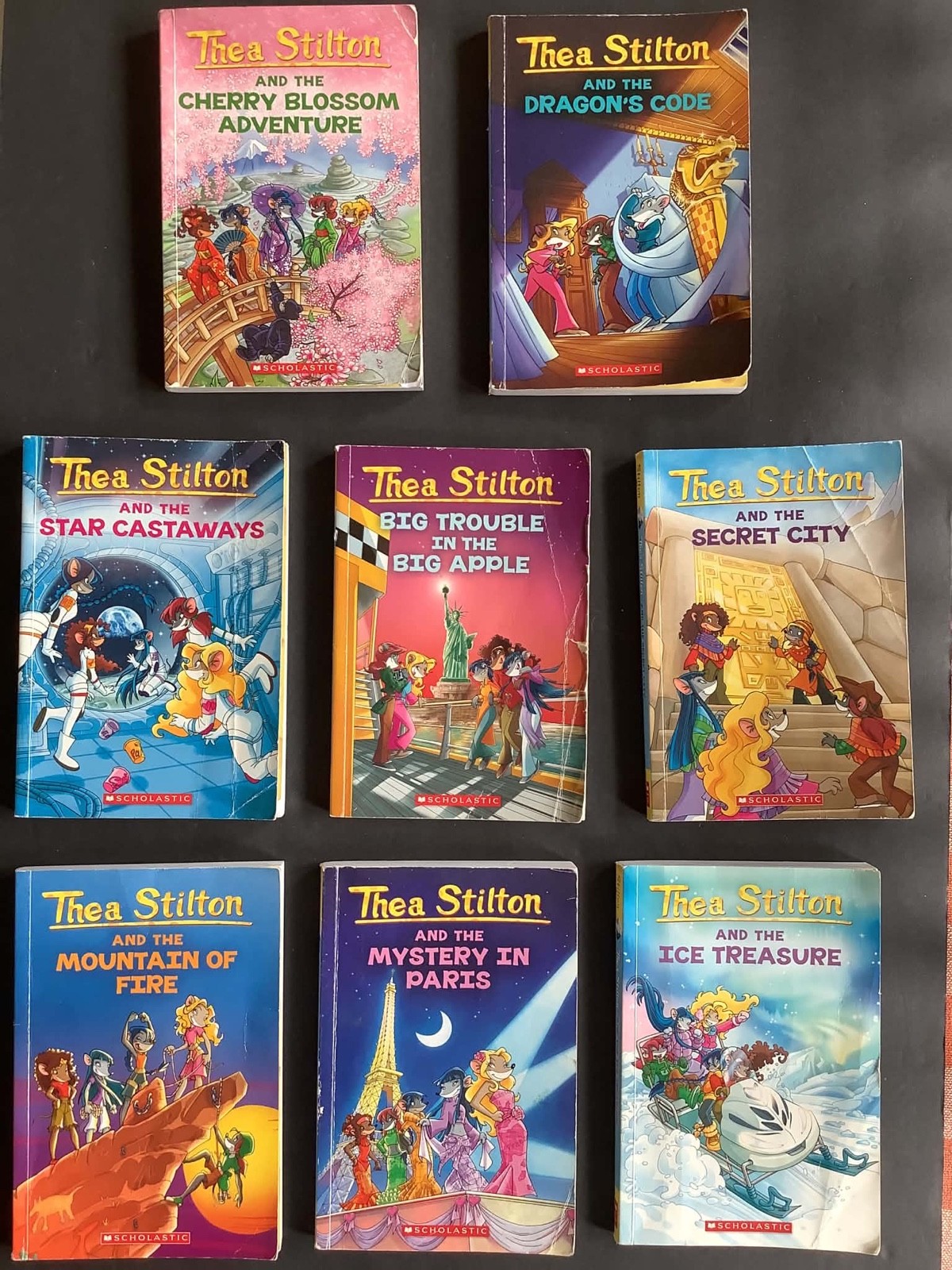 Thea Stilton Series Book Lot of 8, Geronimo Stilton Adventure Series Paperback
