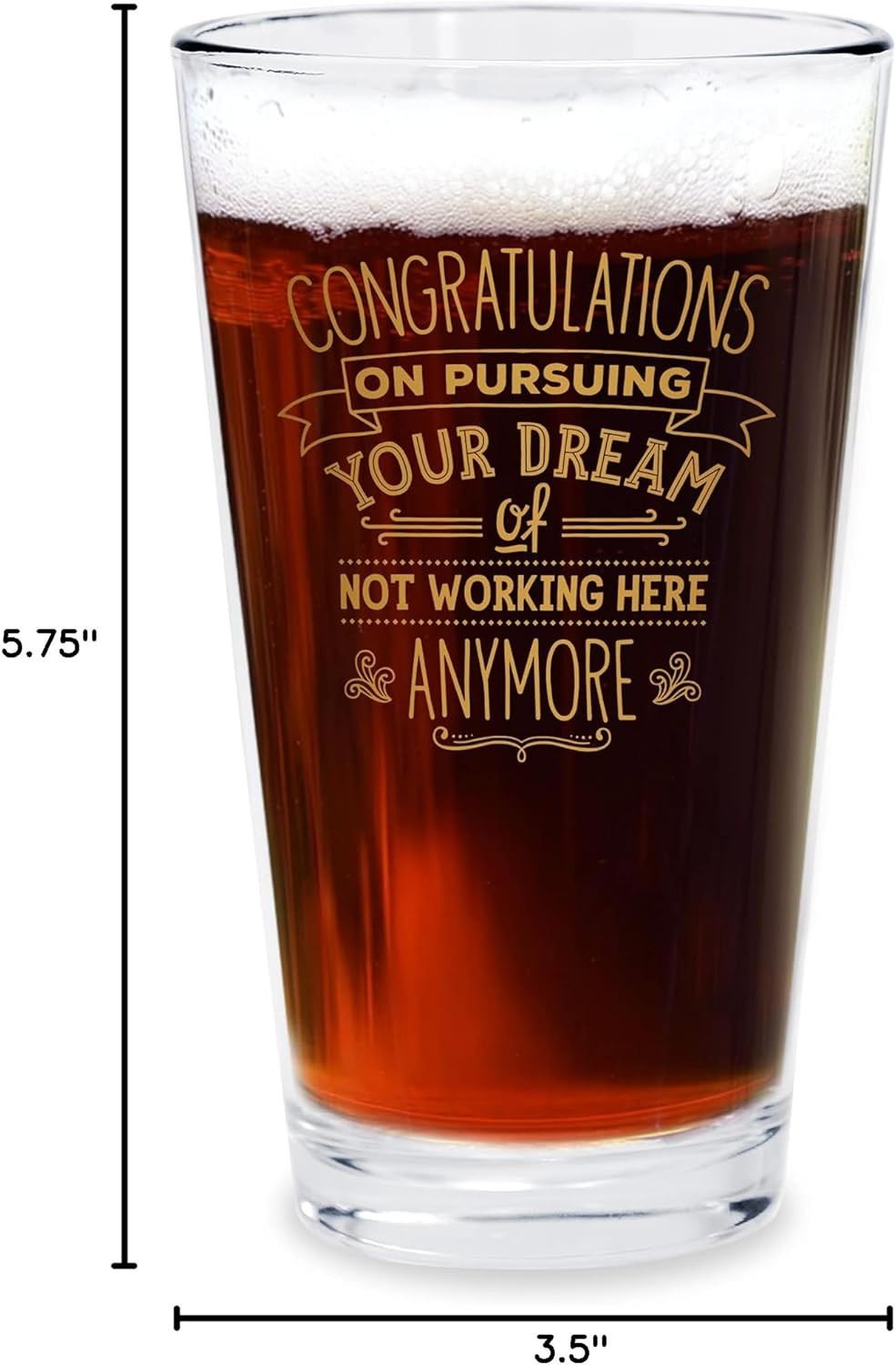 Farewell Gifts for Coworkers – Congratulations on Pursuing Your Dream – 16 Oz Be