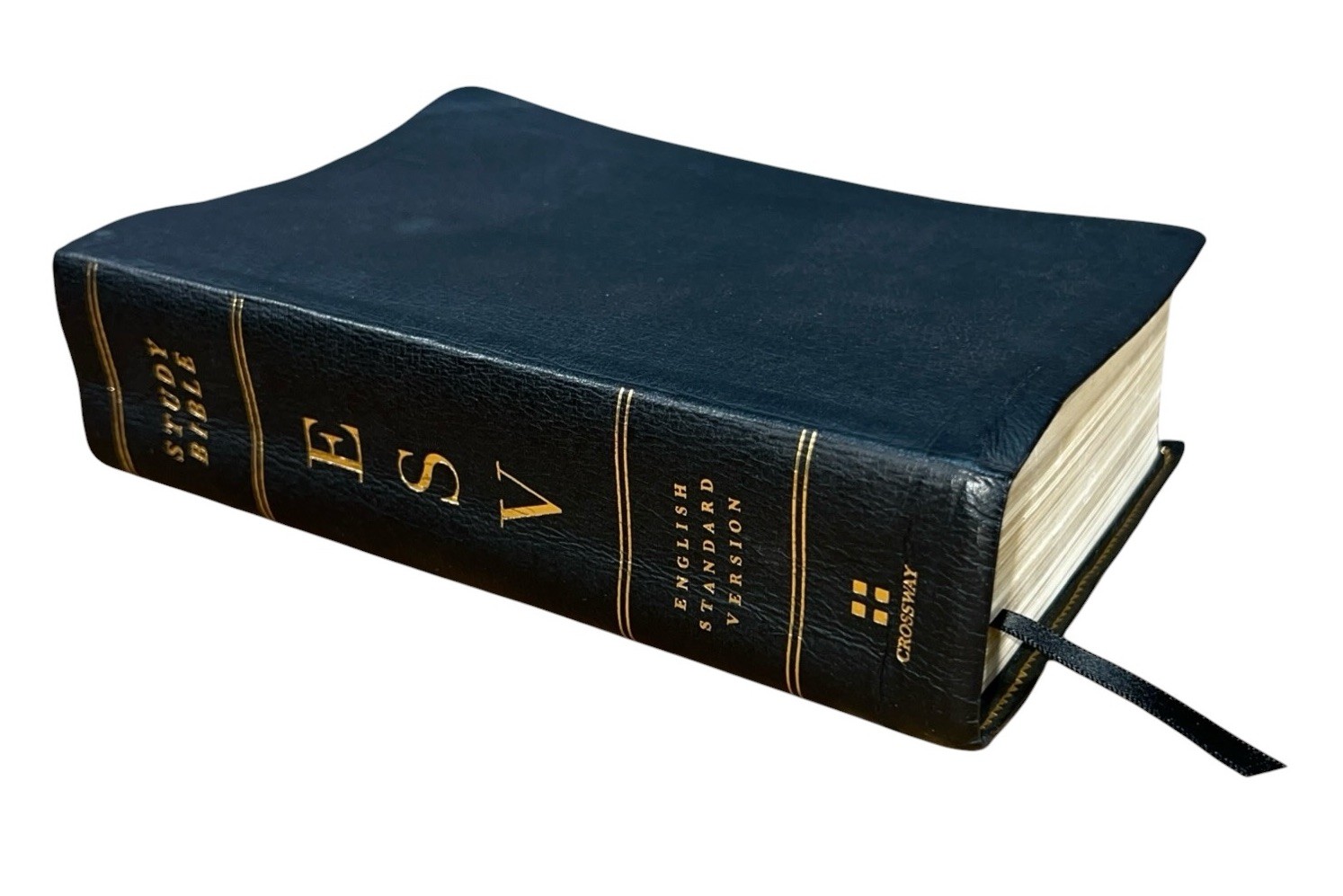 Crossway ESV Study Bible Black ABBA Genuine Leather USA Print 2008