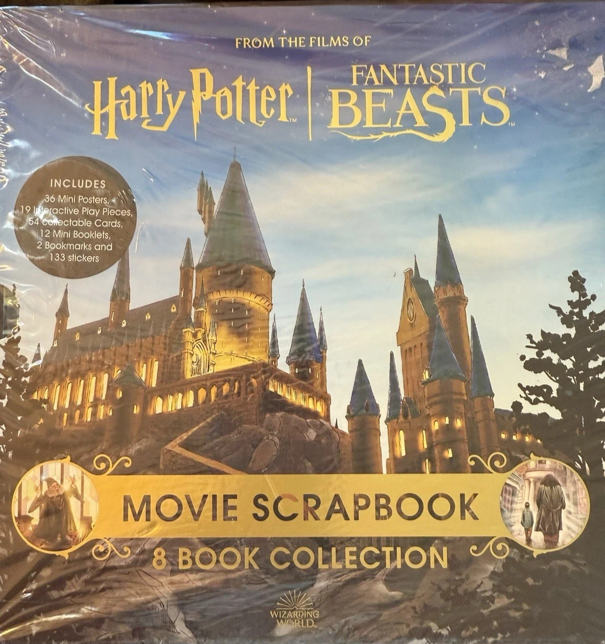 NIB Harry Potter /Fantastic Beasts Movie Scrapbook 8 Book Collection Wrap