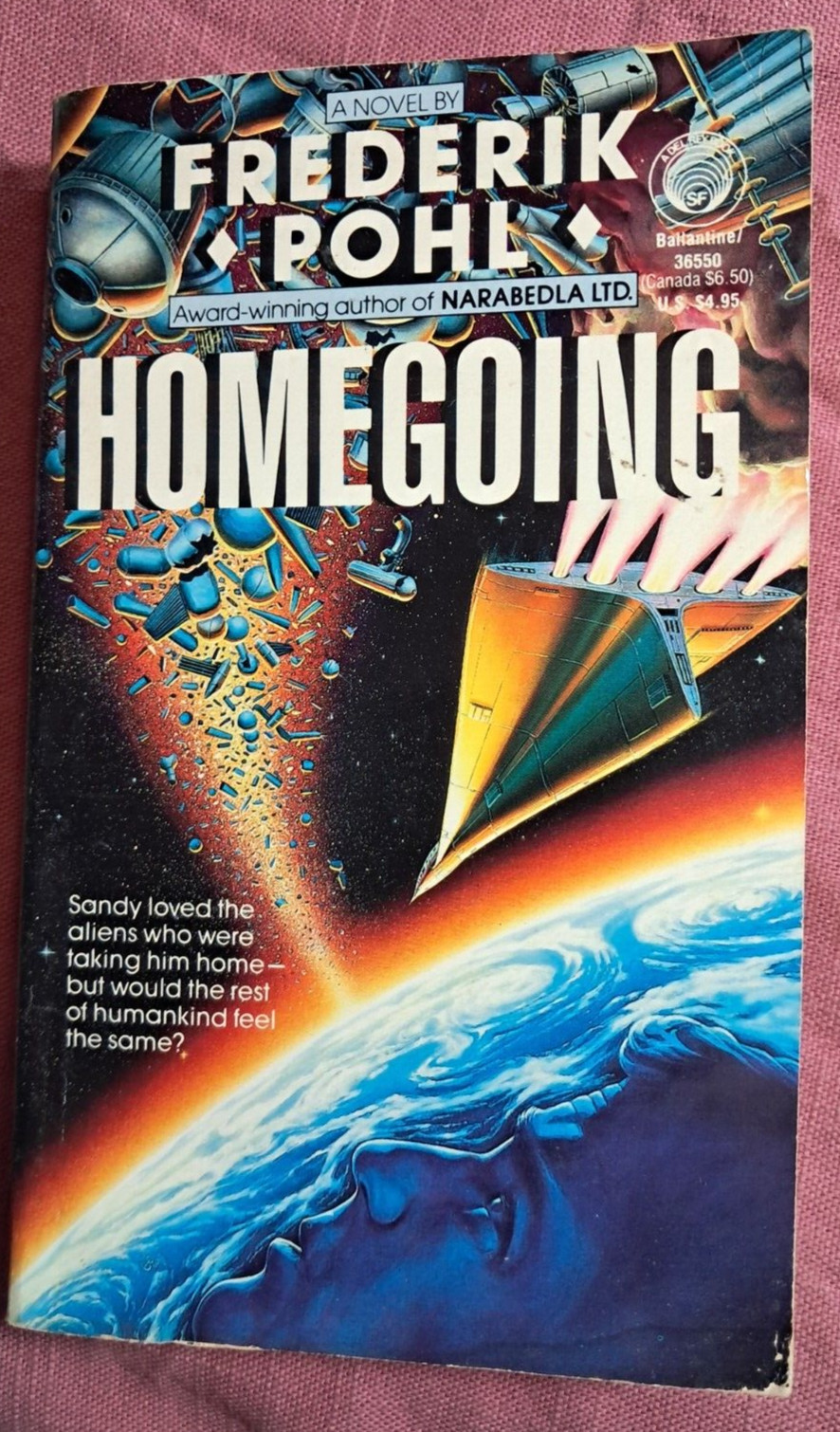 Frederik Pohl Homegoing Del Rey Vintage science fiction Fantasy paperback 1990