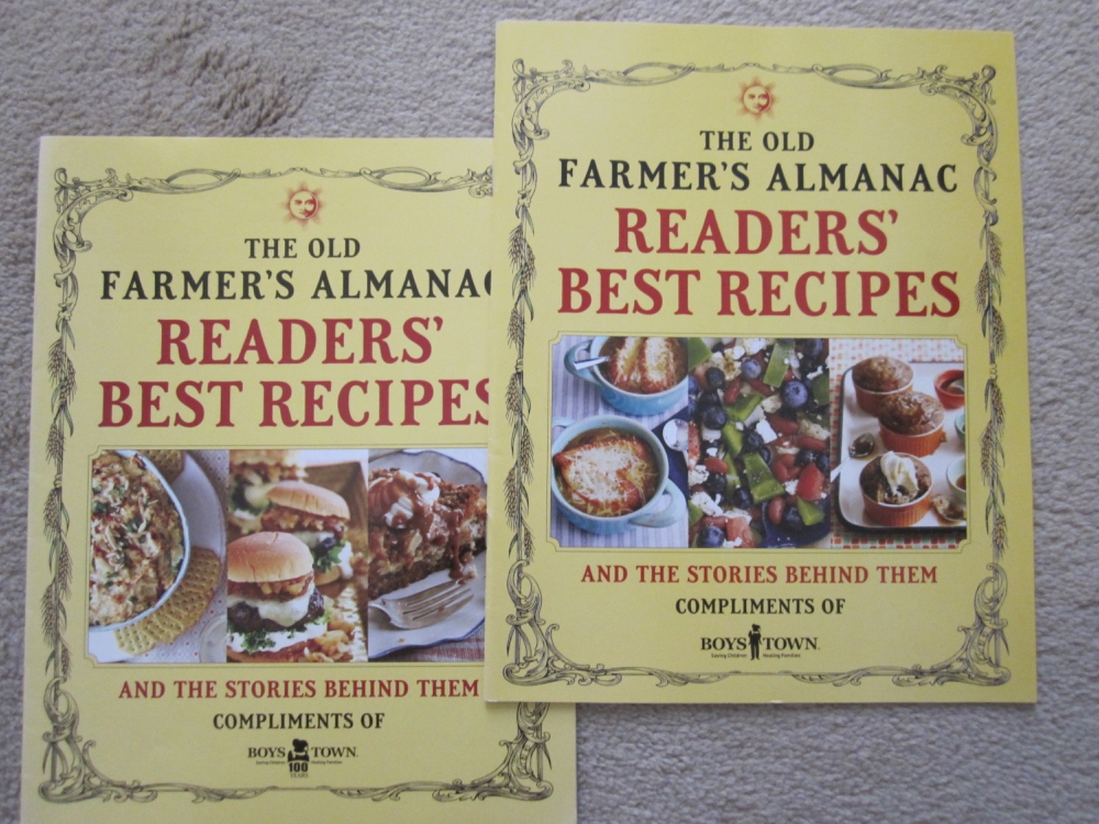 Farmer’s Almanac ’21, ’24 Readers’ Best Recipes & Their Stories, Boys Town Press
