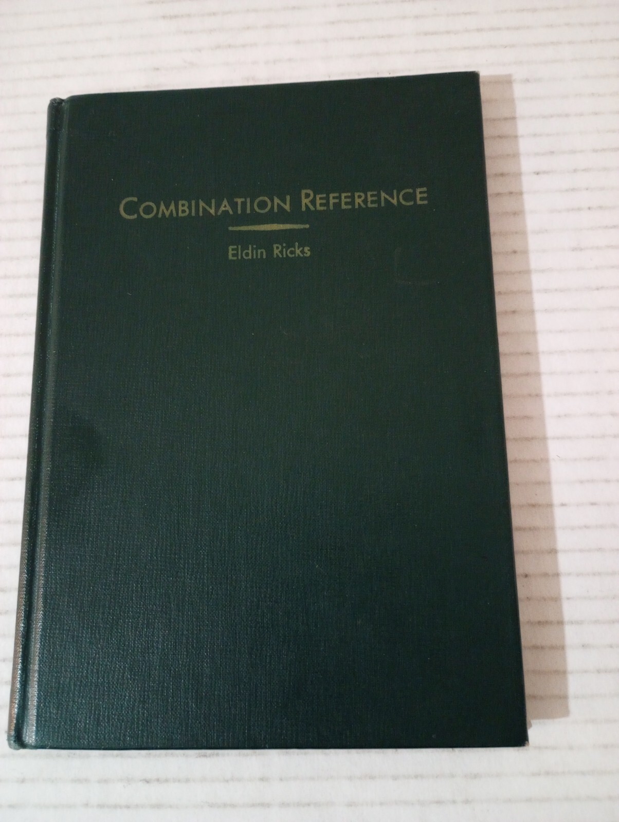 Combination Reference By Eldin Ricks Revised Edition 1961 LDS Mormon