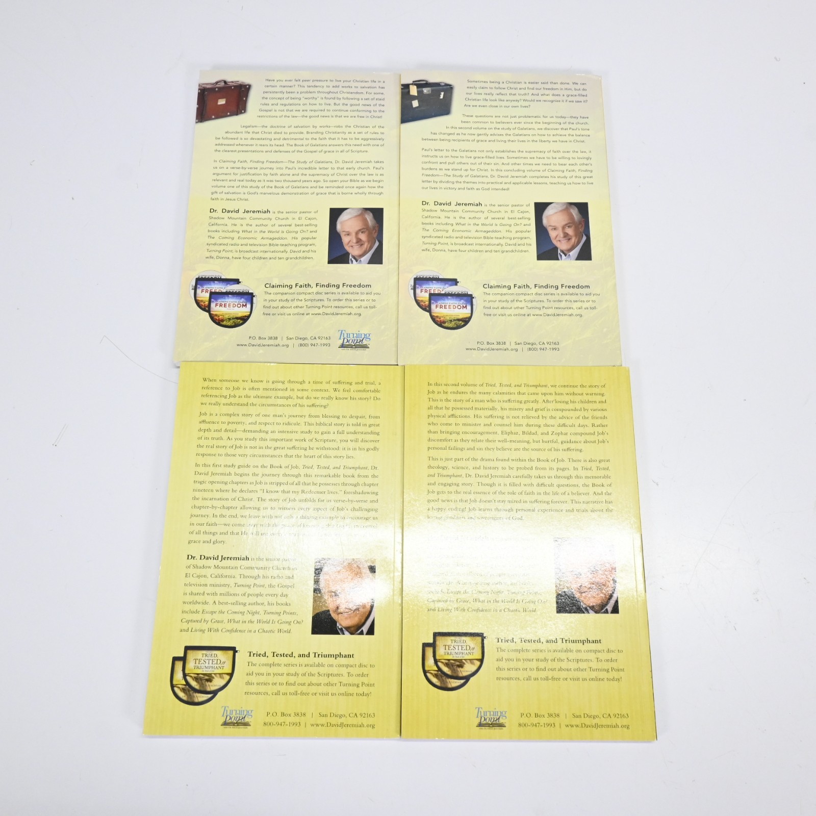 Tried, Tested, & Triumphant & Finding Free Study Guide Vol. 1 & 2 David Jeremiah