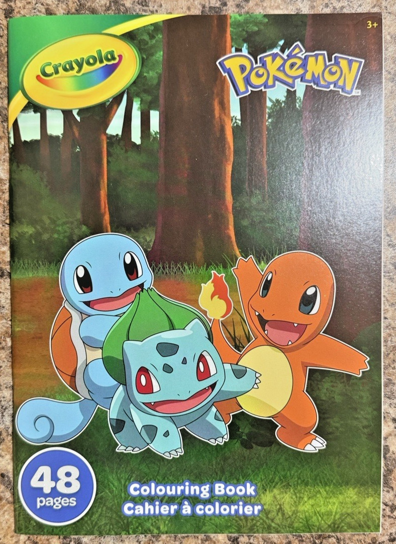Crayola Pokémon Coloring Book – 48 Pages – Crayola Licensed (NEW)