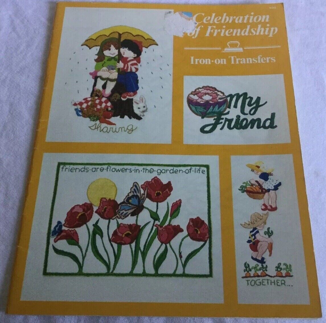 Celebration of Friendship Iron-on Transfers N32 1982 Craftways Corp