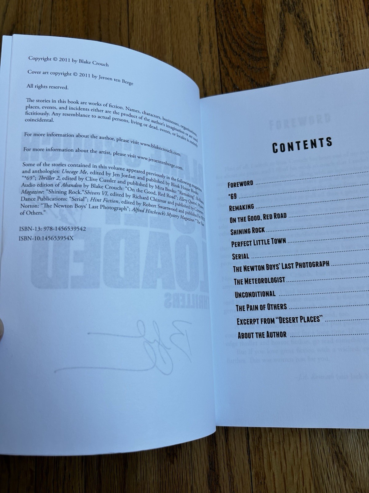 Fully Loaded Thrillers by Blake Crouch (2011, Trade Paperback) SIGNED