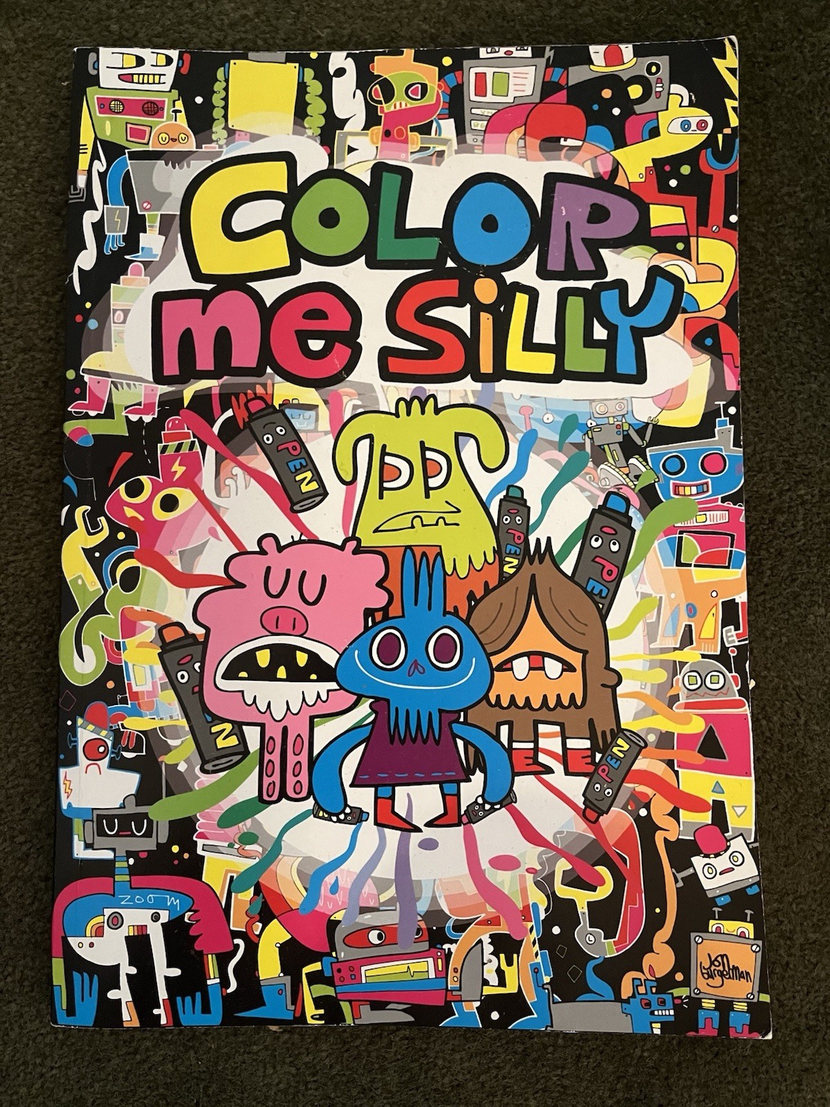 Color ME Silly Coloring Book 84 Pages Jon Burgerman Graffiti Pop Art