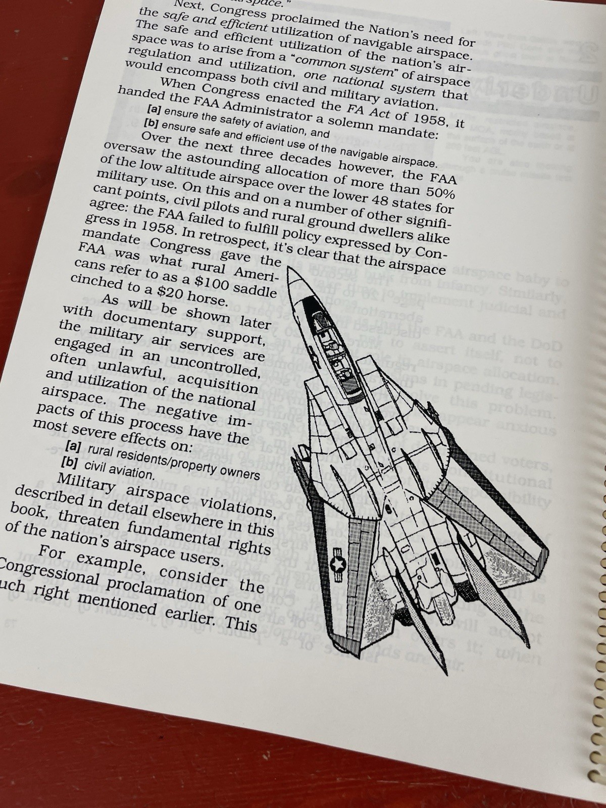 Airspace Blues by Richard Bargen, MD, Spiral PB 1989 SCARCE ~ Misuse of Airspace