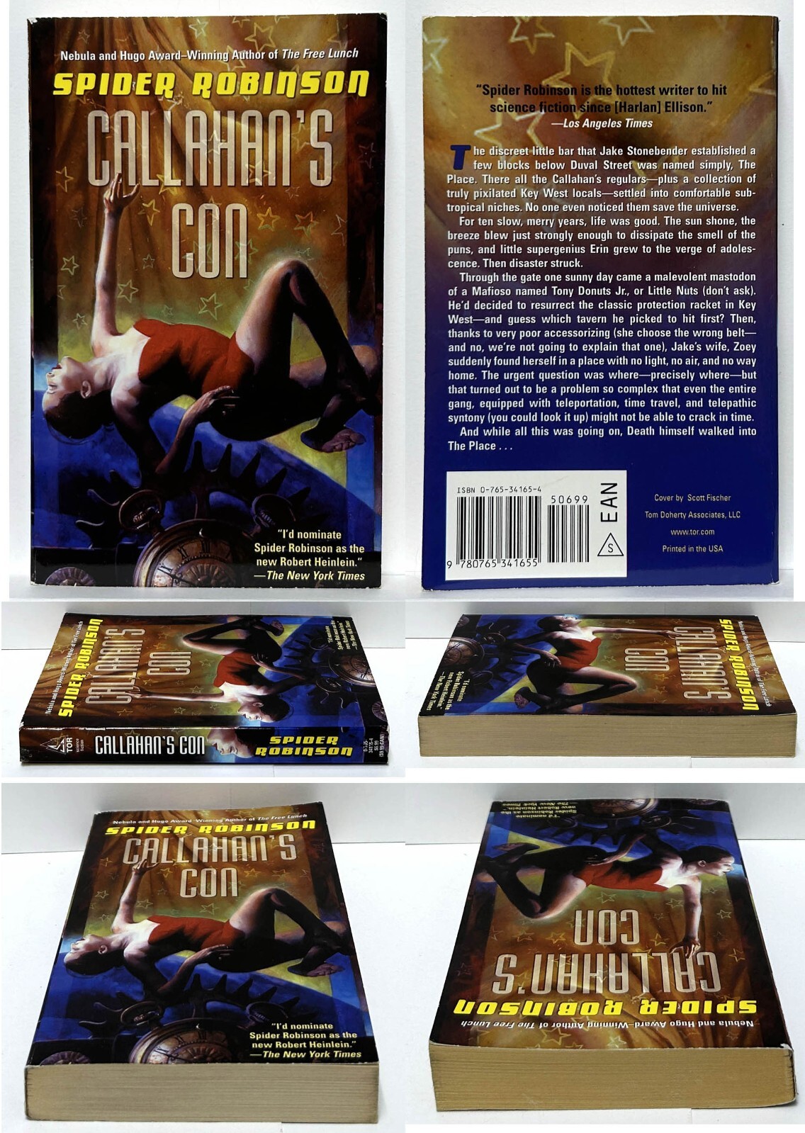 Spider Robinson lot of 7 mm paperback CALLAHAN’S CON, TOUCH, LADY SLINGS, TIME+
