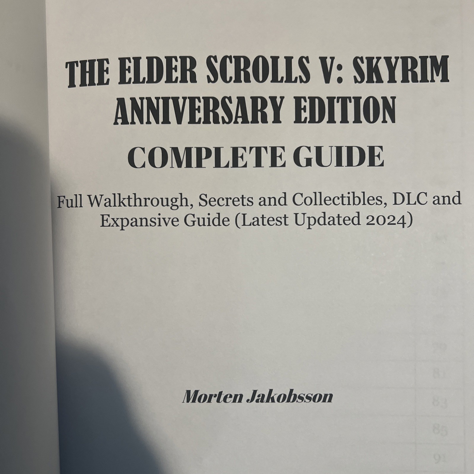 Elder Scrolls V Skyrim Anniversary edition Strategy Book Video Game Guide