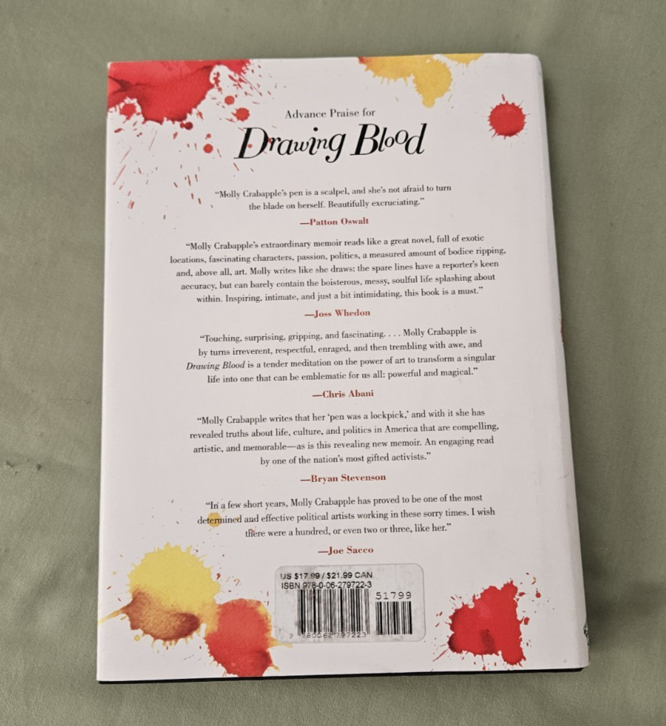 Drawing Blood – Hardcover By Crabapple, Molly – Memoir Autobiography
