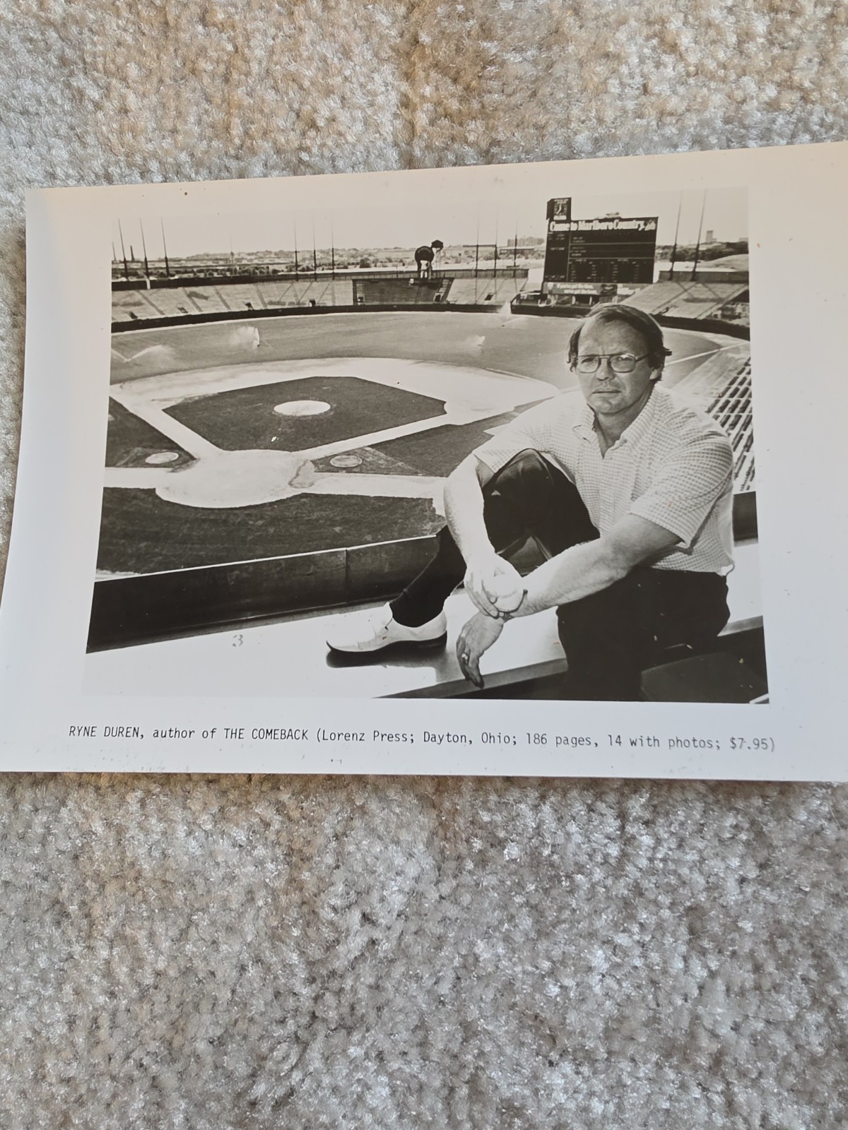 Ryne DUREN ~ The Comeback ~ First Edition 1978 HB ~ NY Yankees Baseball Vintage