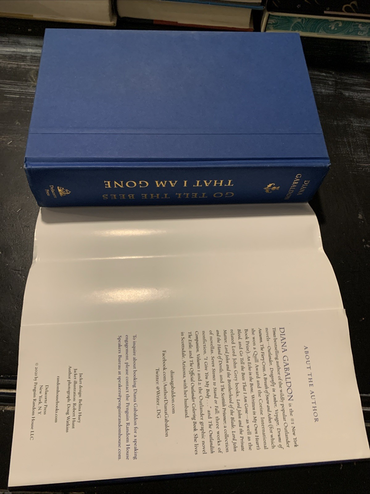 Go Tell the Bees That I Am Gone by Diana Gabaldon 2021 Hardcover 1st/1st Edition