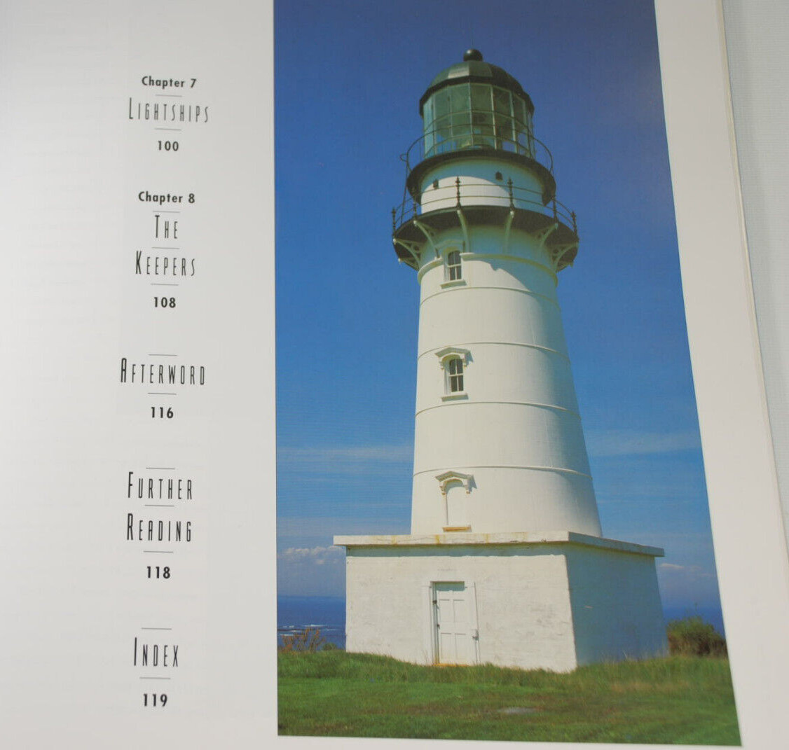 Lighthouses LARGE 12.5 x 11 in HARDCOVER by F. Ross Holland – 1995 Metro Books