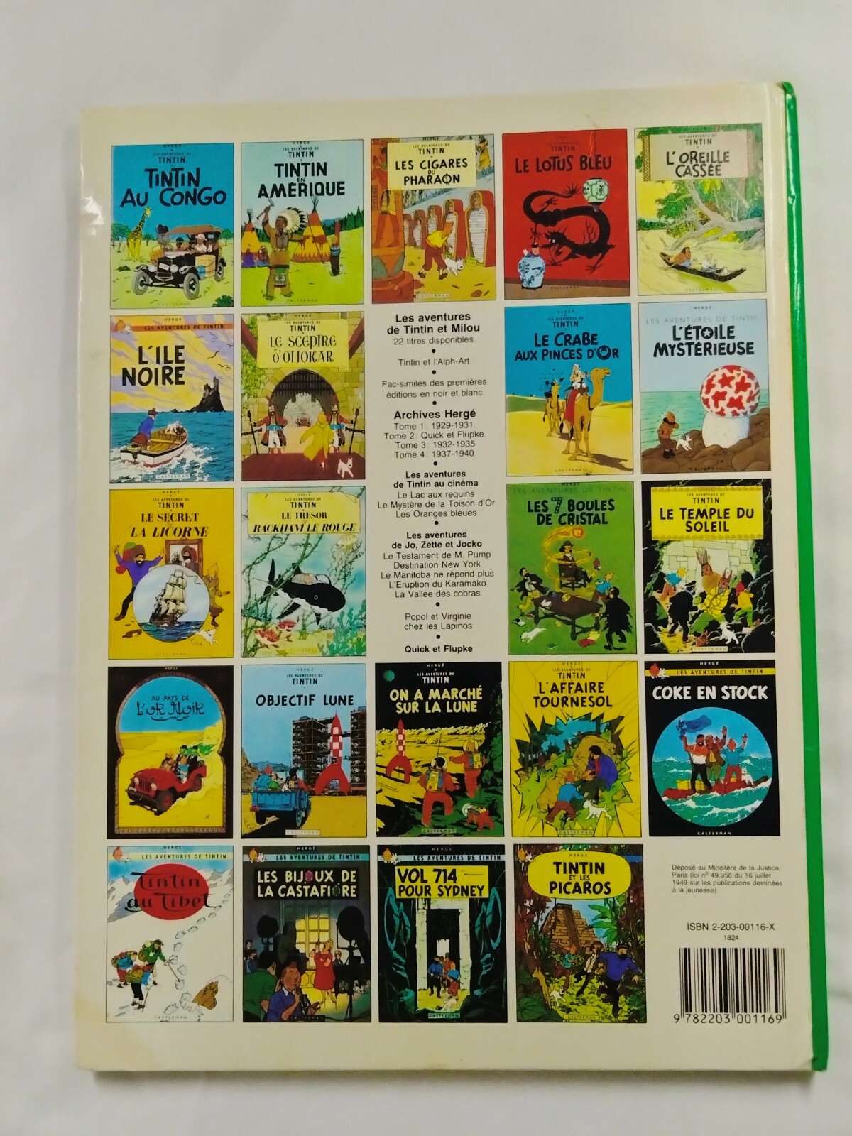 HERGÉ / Tintin / ON A MARCHE SUR LA LUNE / French Edition 1982 / Hardcover Good