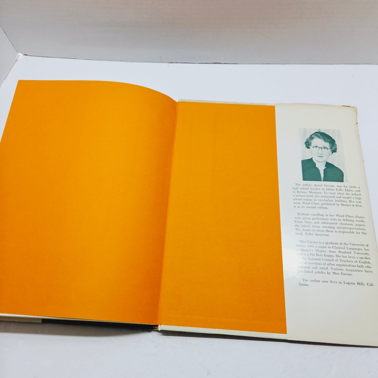 Humorous Language Book – Pullet Surprises – Amsel Greene 1970 Sultana Press