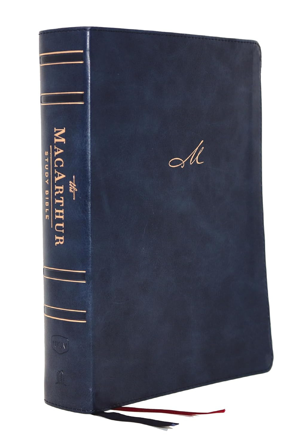 NKJV, Macarthur Study Bible, Blue Leathersoft, Thumb Indexed, Comfort Print: Unl