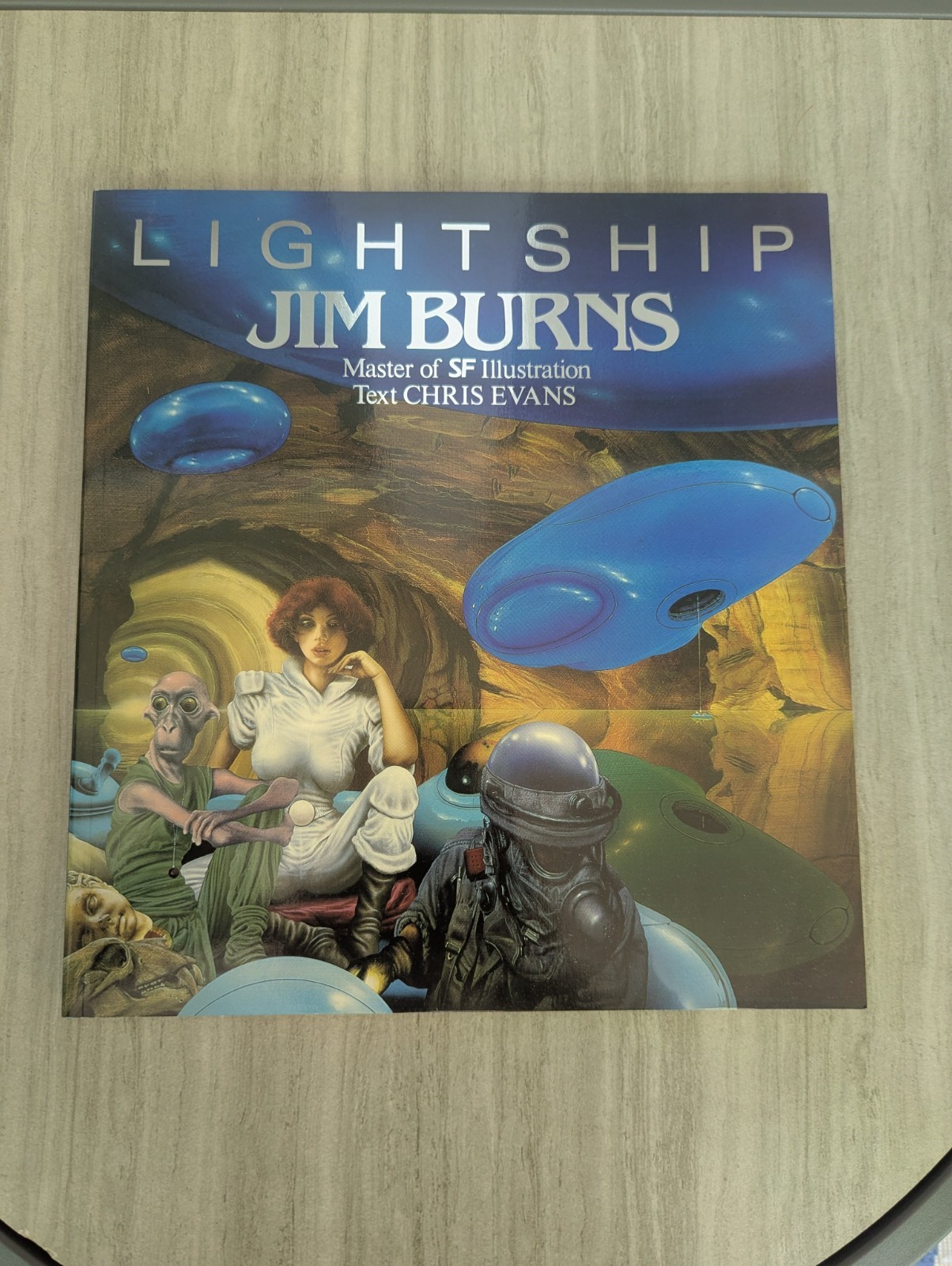 Lightship – Jim Burns Master of SF Illustration Paper Tiger Art Books Sci-Fi