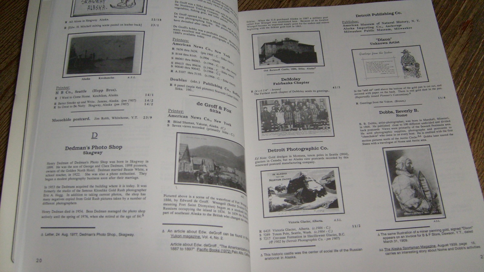 Alaska Postcards Directory 1897-1940 by John H. Grainger SIGNED 1992