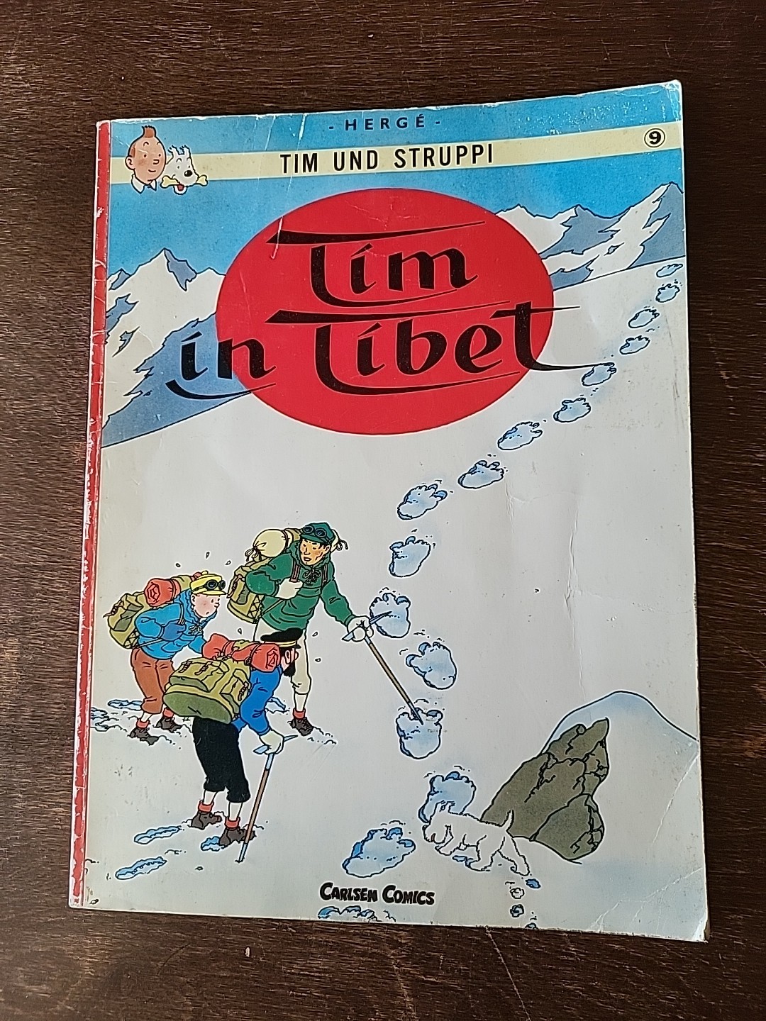 Tim In Tibet, Tin-Tin In German, Herge 1992 SC