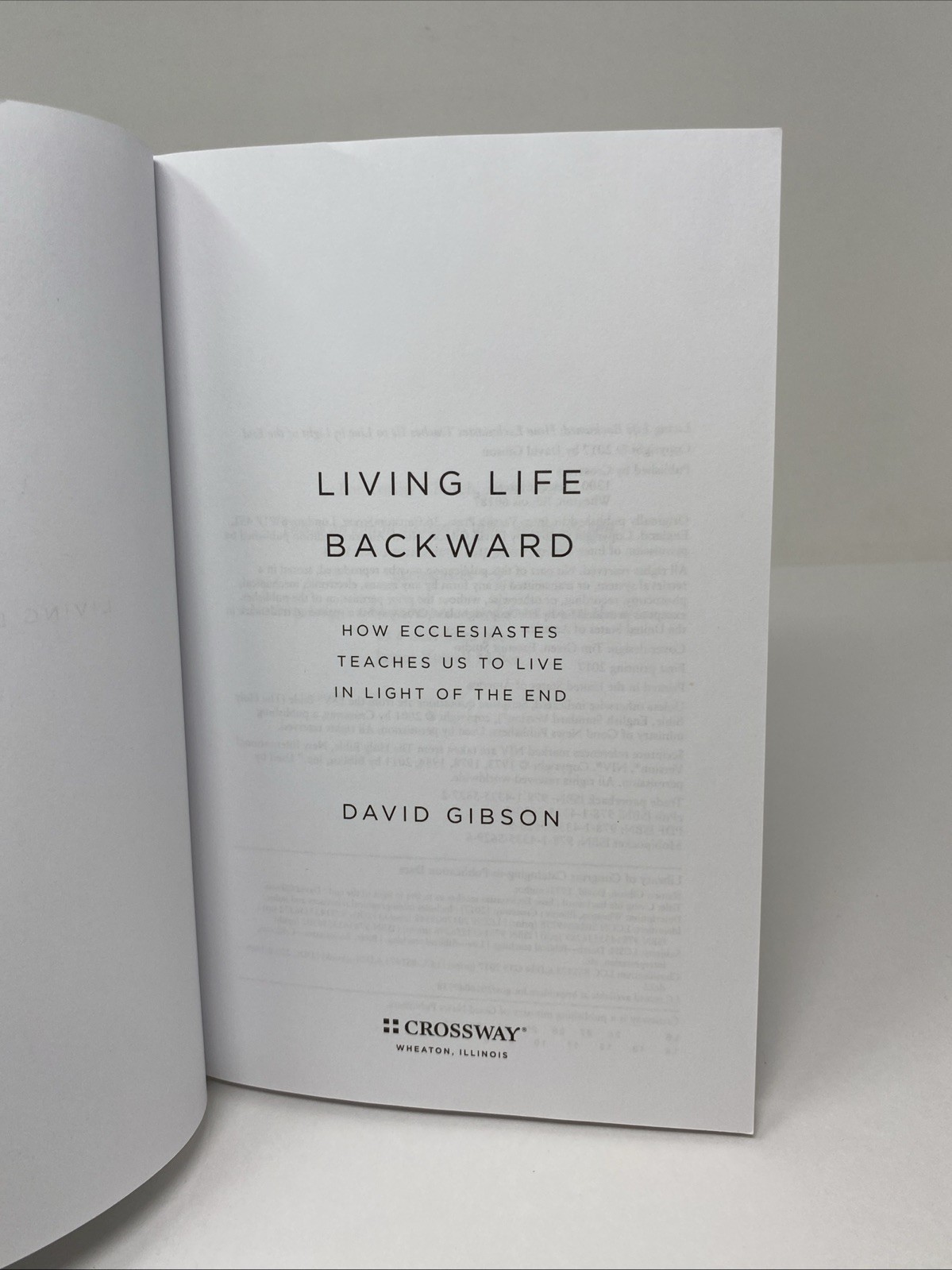 Living Life Backward : How Ecclesiastes Teaches Us to Live PB – FREE SHIPPING!