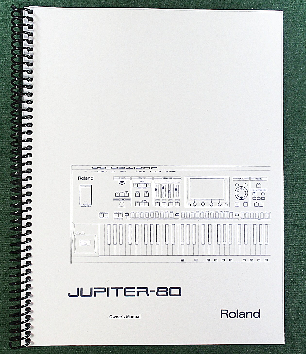 Roland Jupiter-80 Owner’s Instruction Manual: 108 Pages & Protective Covers!