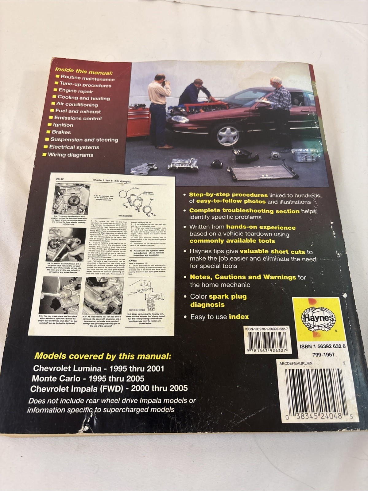 Haynes Automotive Repair Manual Ser.: Haynes Chevrolet Lumina,Monte Carlo and Im
