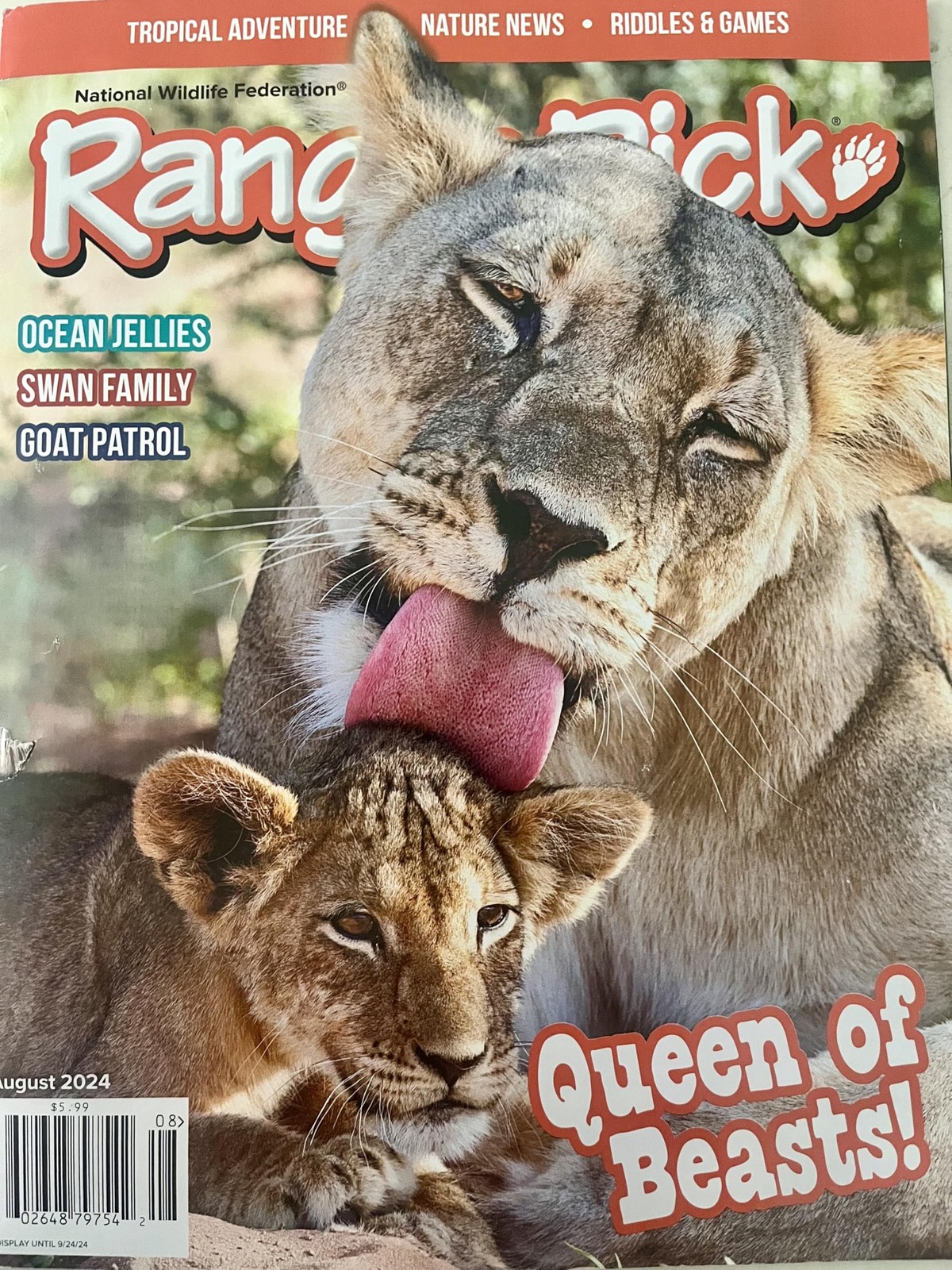 Ranger Rick Magazine (August September 2024 Issue) Queen of Beasts! African …