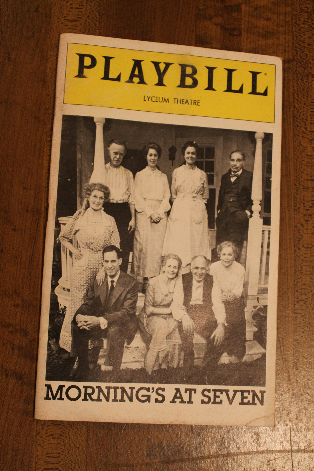 Playbill – Morning’s At Seven – Lyceum Theatre – June 1980 – 74 pages showbill