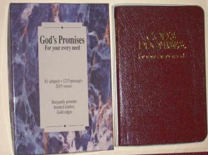 God’s Promises for Your Every Need – Hardcover, by None Noted – Very Good j