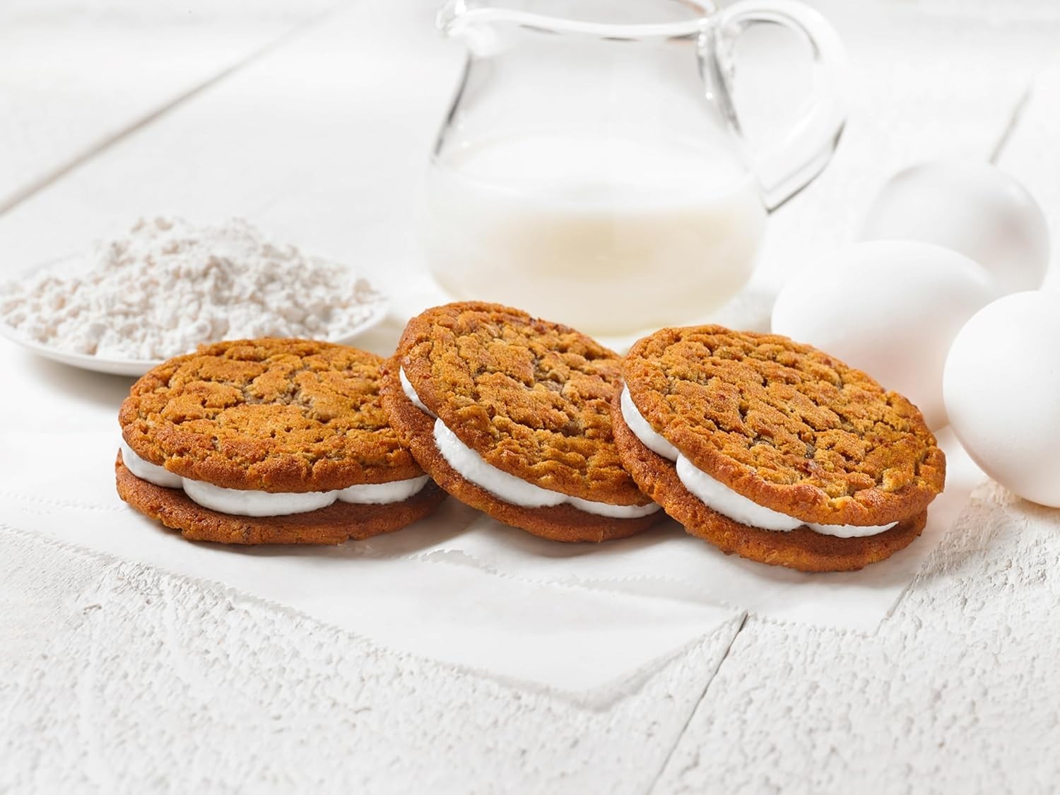 Wholesome Oatmeal Crème Pies – 12 Individually Wrapped Sandwich Cookies, 16.2 OZ