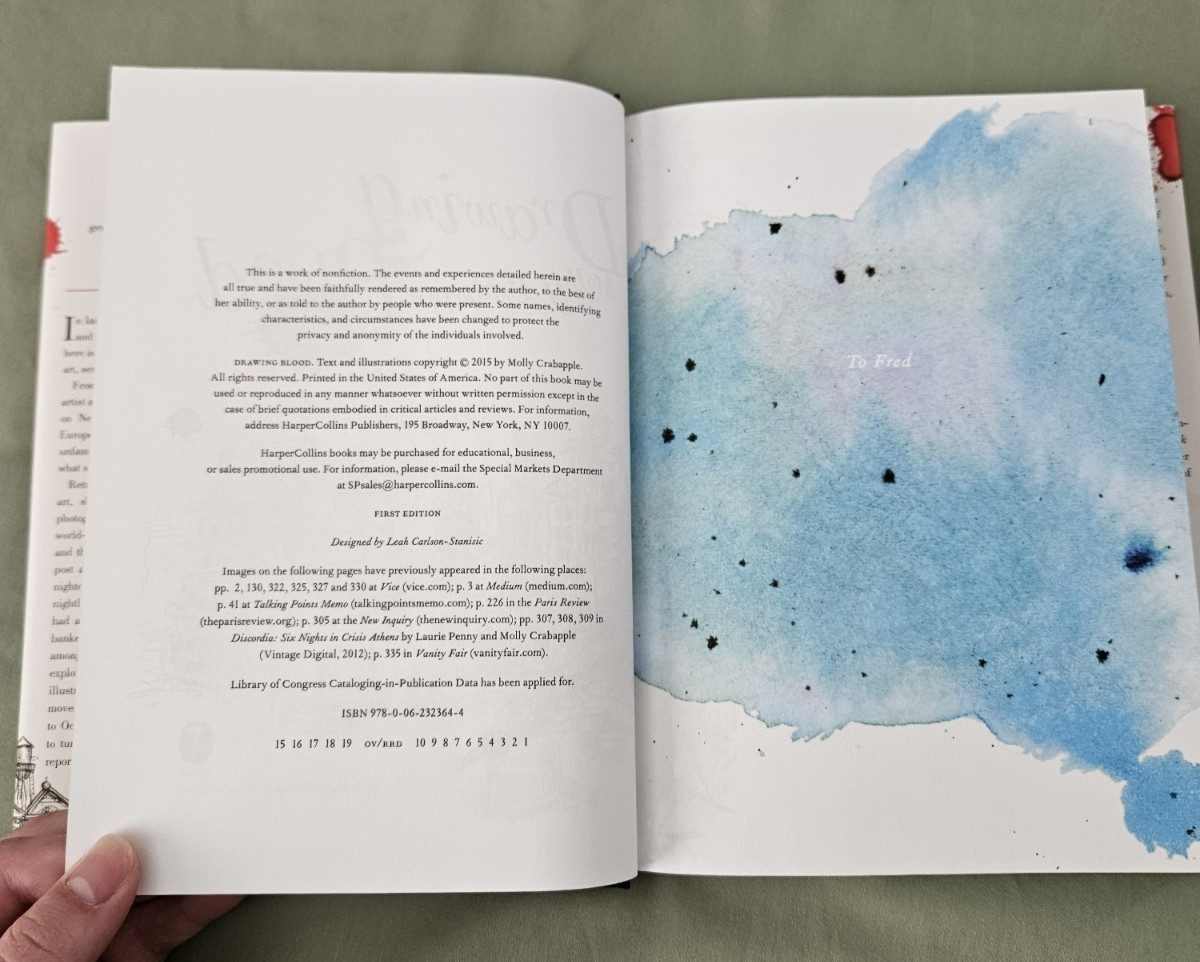 Drawing Blood – Hardcover By Crabapple, Molly – Memoir Autobiography