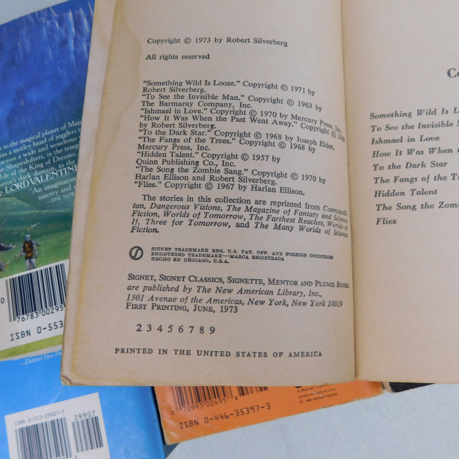6pc Book Lot Robert Silverberg Sci-Fi Fantasy Paperbacks