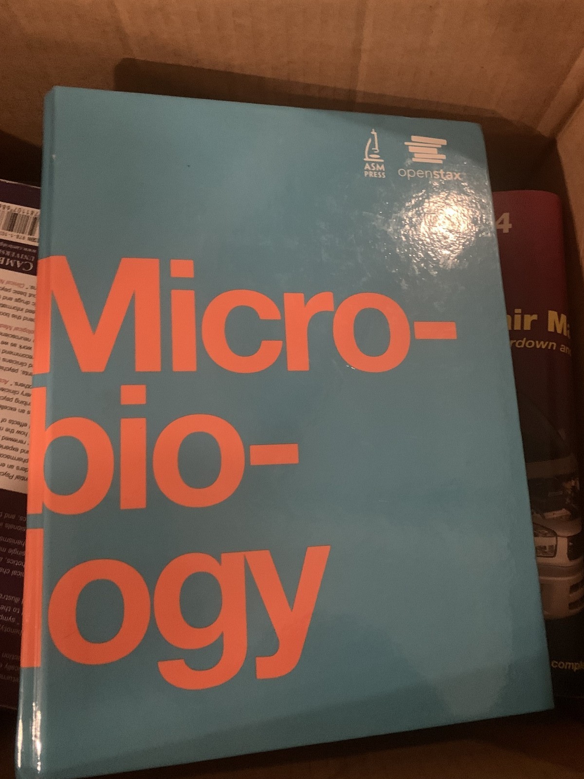 Microbiology by OpenStax – Hardcover College Textbook – Good Condition
