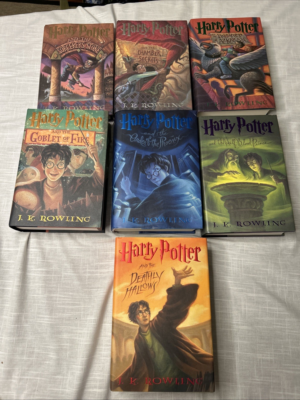 Harry Potter Hardcover Boxed Set: Books 1-7 by J. K. Rowling… *NO BOX*