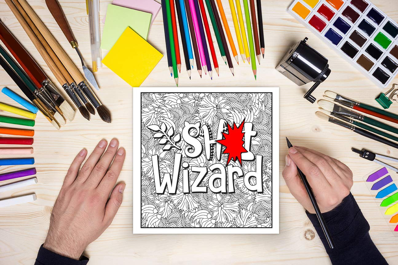 Swear Word Coloring Book for Adults: 50 Adult Cuss Coloring Pages with Funny and