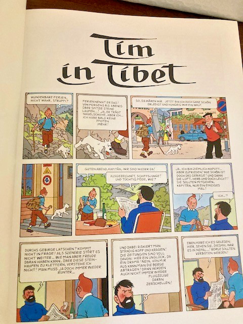 TINTIN German language Tim und Struppi: Tim in Tibet Paperback in 1999