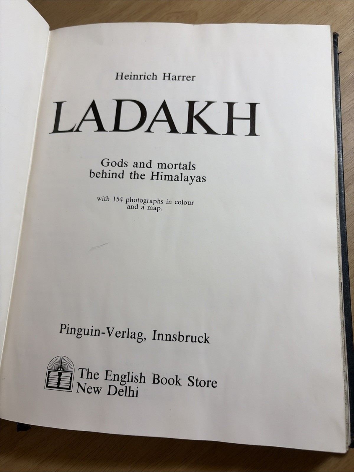 Ladakh Heinrich Harrer 1980 Leather 1st Ed Tibet Himalayas Seven Years Author