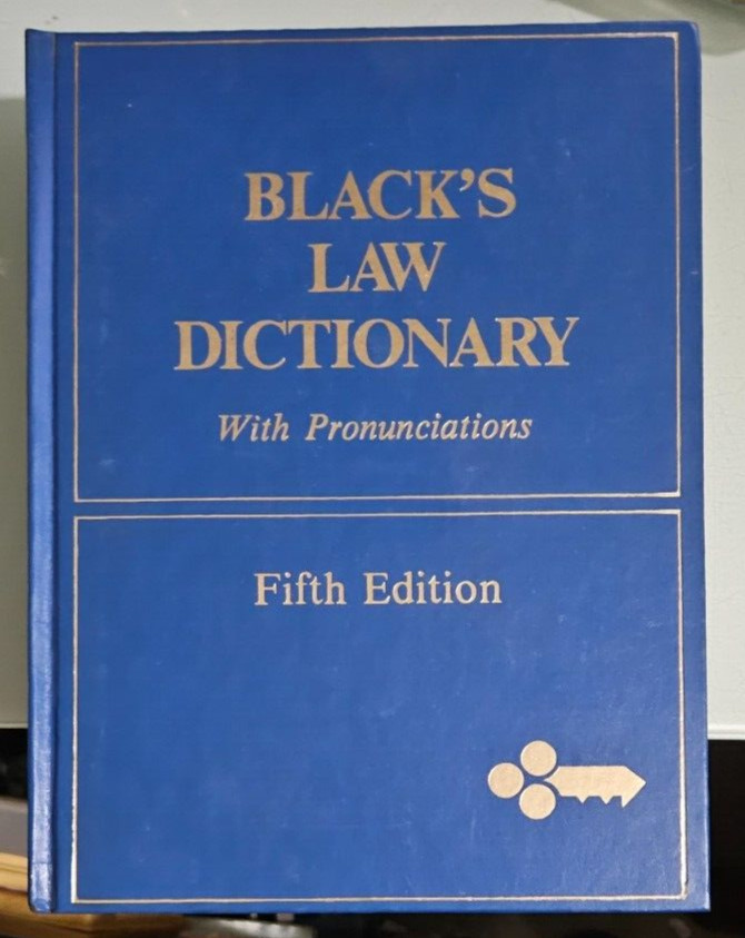 blacks BLACK’S LAW DICTIONARY with pronunciations hardcover fifth edition