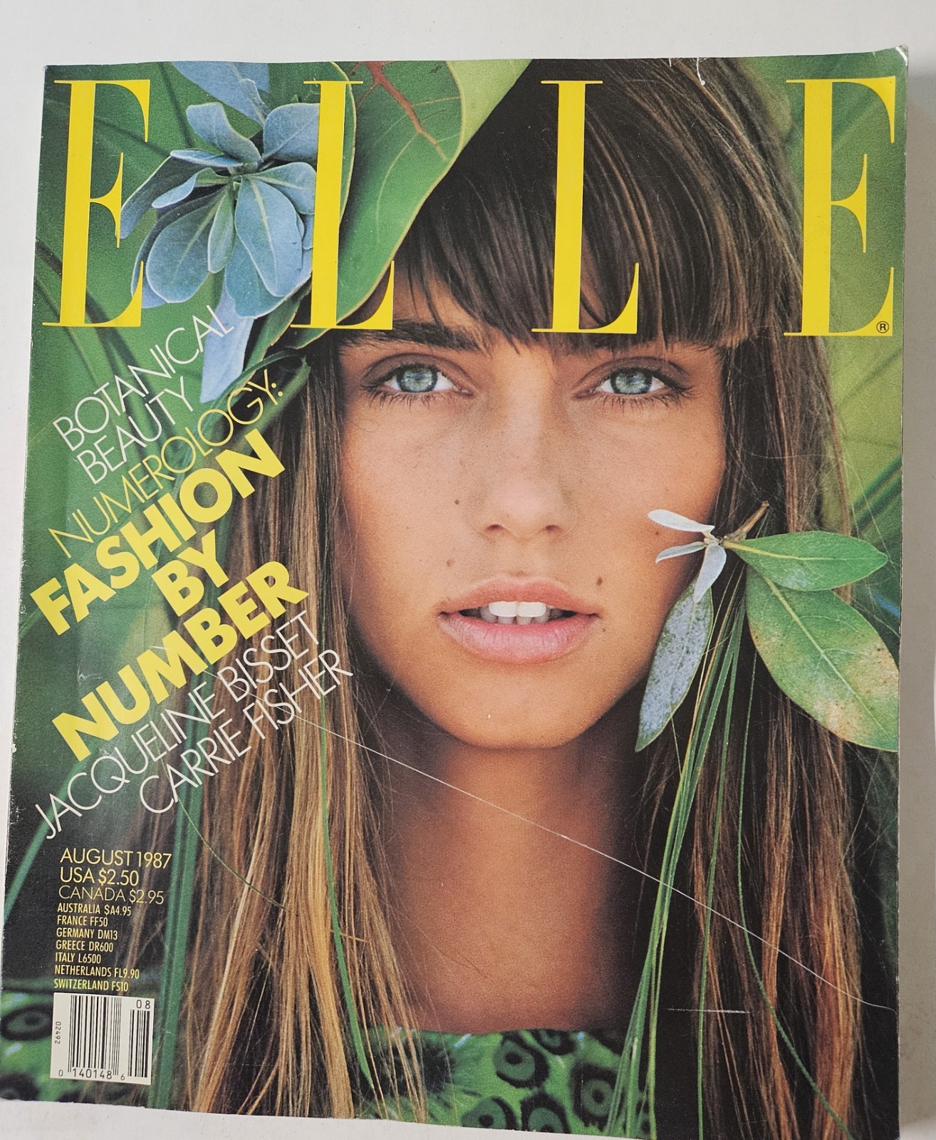 ELLE Magazine August 1987 – No Label Fashion by Number Jacquline Bisset
