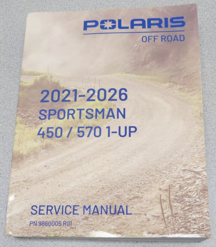 Polaris Off Road 2021-2026 Sportsman 450/570 1-UP Service Manual Book